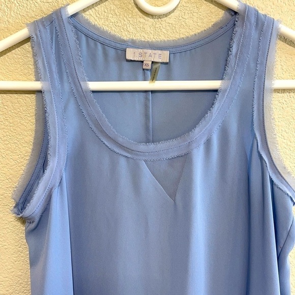 1.State Light Blue Thin Tank Top Size XS - Picture 2 of 9